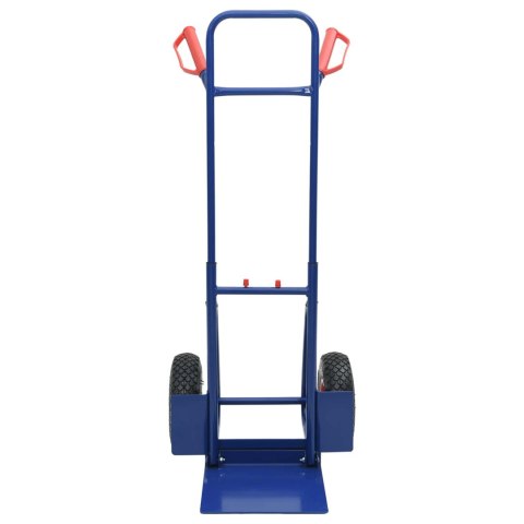 VidaXL Wózek ręczny Niebieski i Czerwony 49,5 x 53 x 114 cm Stal