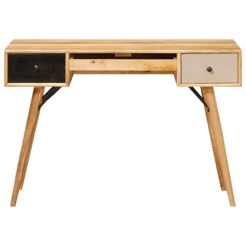 BIURKO DO PISANIA BRĄZOWY 110X55X76CM DREWNO Z MANGO