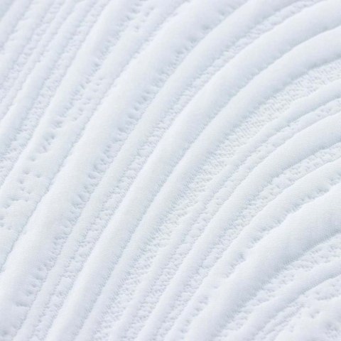 VidaXL Materac Biały i szary 200 x 200 cm Żelowa pianka pamięciowa