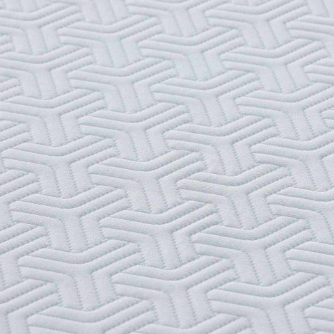 VidaXL Materac Biały i szary 90 x 200 cm Sprężyna kieszeniowa