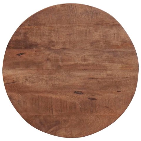 NESTING STOŁY KAWOWE 2 SZT. CIEMNY BRĄZ LITE DREWNO MANGO I STAL