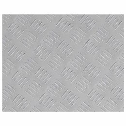 VidaXL Płytki w Szachownicę 2 pcs Srebrny 50 x 40 cm Aluminium
