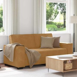 VidaXL Sofa 2-osobowa, brązowa, 140 cm, tapicerowana aksamitem