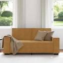 VidaXL Sofa 2-osobowa, brązowa, 140 cm, tapicerowana aksamitem