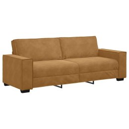 VidaXL Sofa 3-osobowa, brązowa, 180 cm, tapicerowana aksamitem
