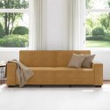 VidaXL Sofa 3-osobowa, brązowa, 180 cm, tapicerowana aksamitem