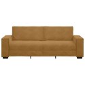 VidaXL Sofa 3-osobowa, brązowa, 180 cm, tapicerowana aksamitem