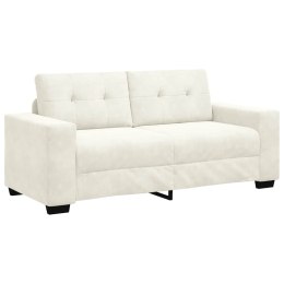 VidaXL Sofa dwuosobowa, kremowa, 140 cm, aksamit