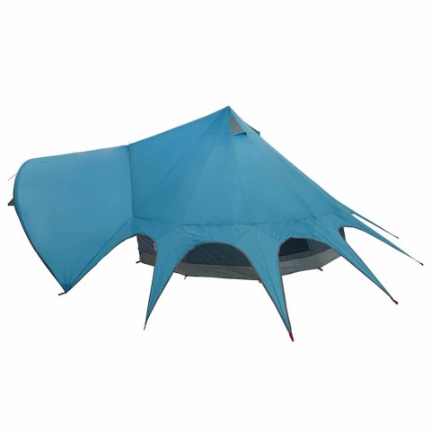 VidaXL Namiot Teepee z dachem Niebieski i szary 600 x 600 x 347 cm