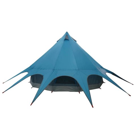 VidaXL Namiot Teepee z dachem Niebieski i szary 600 x 600 x 347 cm