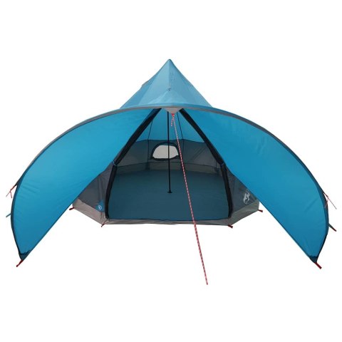 VidaXL Namiot Teepee z dachem Niebieski i szary 600 x 600 x 347 cm