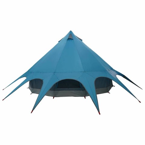VidaXL Namiot Teepee z dachem Niebieski i szary 600 x 600 x 347 cm