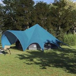 VidaXL Namiot Teepee z dachem Niebieski i szary 600 x 600 x 347 cm