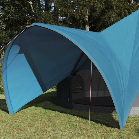 VidaXL Namiot Teepee z dachem Niebieski i szary 600 x 600 x 347 cm