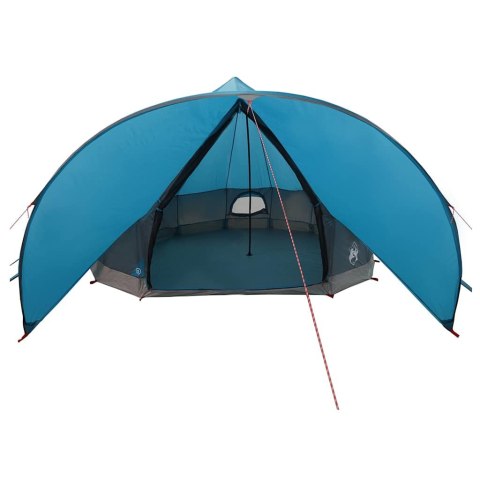 VidaXL Namiot Teepee z dachem Niebieski i szary 600 x 600 x 347 cm