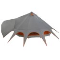 NAMIOT TEEPEE Z DACHEM SZARY I POMARAŃCZOWY 600X600X347CM