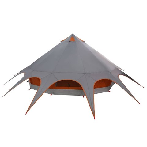 NAMIOT TEEPEE Z DACHEM SZARY I POMARAŃCZOWY 600X600X347CM