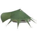 VidaXL Namiot Teepee z dachem Zielony i szary 600 x 600 x 347 cm