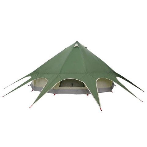 VidaXL Namiot Teepee z dachem Zielony i szary 600 x 600 x 347 cm