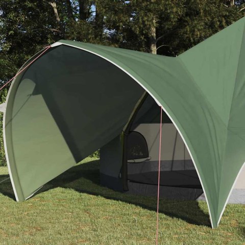 VidaXL Namiot Teepee z dachem Zielony i szary 600 x 600 x 347 cm