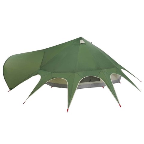 VidaXL Namiot Teepee z dachem Zielony i szary 600 x 600 x 347 cm