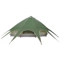 VidaXL Namiot Teepee z dachem Zielony i szary 600 x 600 x 347 cm