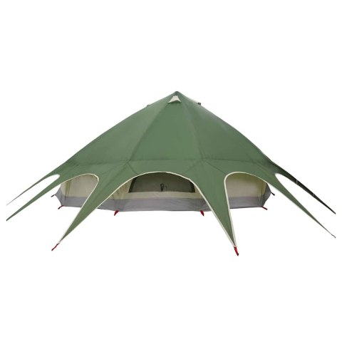 VidaXL Namiot Teepee z dachem Zielony i szary 600 x 600 x 347 cm
