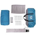 VidaXL Namiot domek z dachem Niebieski i szary 320 x 320 x 203 cm
