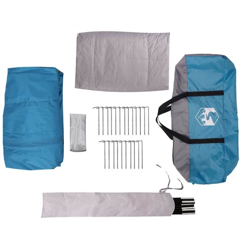 VidaXL Namiot domek z dachem Niebieski i szary 320 x 320 x 203 cm