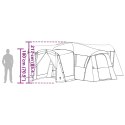 NAMIOT RODZINNY SZARY I POMARAŃCZOWY 745X700X217CM