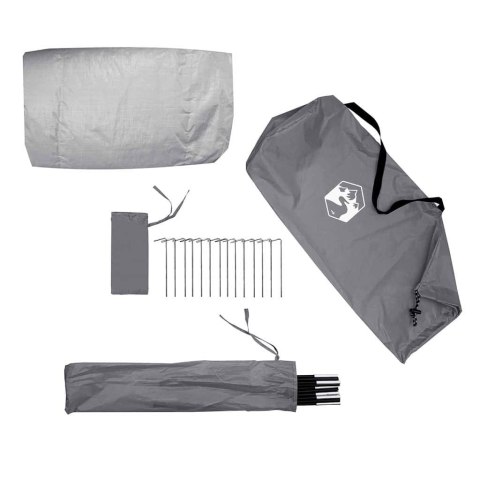 VidaXL Namiot tunelowy Szary i pomarańczowy 328 x 228 x 115 cm