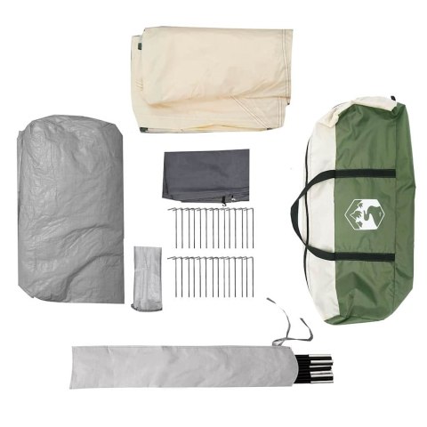 NAMIOT TUNELOWY Z DACHEM ZIELONY I BIAŁY 778X356X210CM