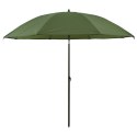 VidaXL Parasol wędkarski Żółta armia 240 x 210 cm Poliester Oxford