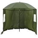 VidaXL Parasol wędkarski Żółta armia 240 x 210 cm Poliester Oxford