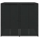 VidaXL Pojemnik na śmieci 2 pcs Czarny 65 x 80 x 115 cm Polietylen