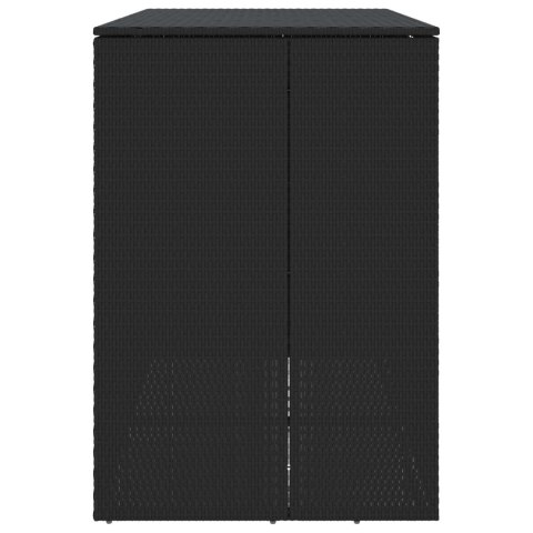 VidaXL Pojemnik na śmieci 2 pcs Czarny 65 x 80 x 115 cm Polietylen