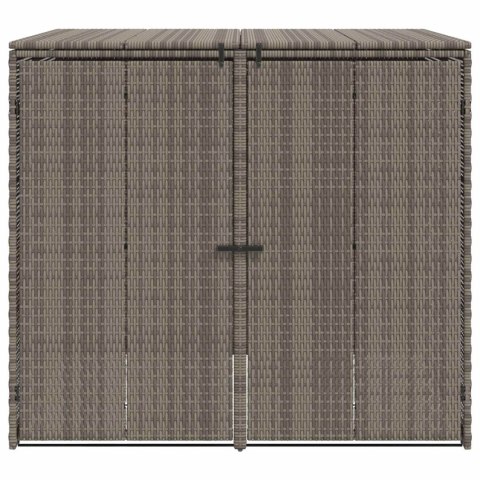 VidaXL Pojemnik na śmieci 2 pcs Szary 65 x 80 x 115 cm Polietylen