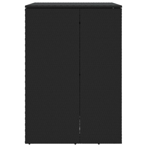 VidaXL Pojemnik na śmieci Czarny 65 x 80 x 115 cm Polietylen