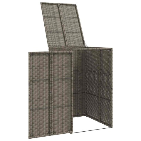 POJEMNIK NA ŚMIECI SZARY 65X80X115CM POLIETYLEN