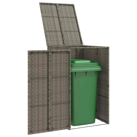 POJEMNIK NA ŚMIECI SZARY 65X80X115CM POLIETYLEN