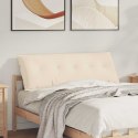 VidaXL Poduszka na plecy Beżowy 140 x 50 cm Tkanina mikrofibrowa