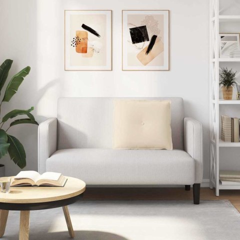 VidaXL Poduszka na plecy Beżowy 60 x 50 cm Tkanina mikrofibrowa