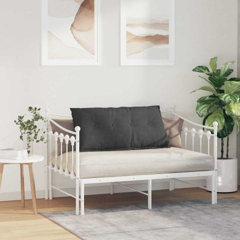 PODUSZKA NA PLECY CIEMNOSZARY 100X50CM TKANINA SZTRUKSOWA