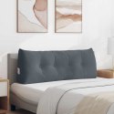VidaXL Poduszka na plecy Ciemnoszary 120 x 24 x 50 cm Aksamit