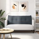 VidaXL Poduszka na plecy Ciemnoszary 120 x 24 x 50 cm Aksamit