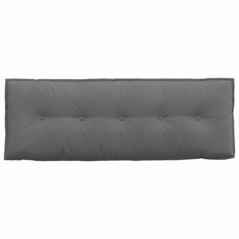 VidaXL Poduszka na plecy Ciemnoszary 140 x 50 cm Tkanina mikrofibrowa