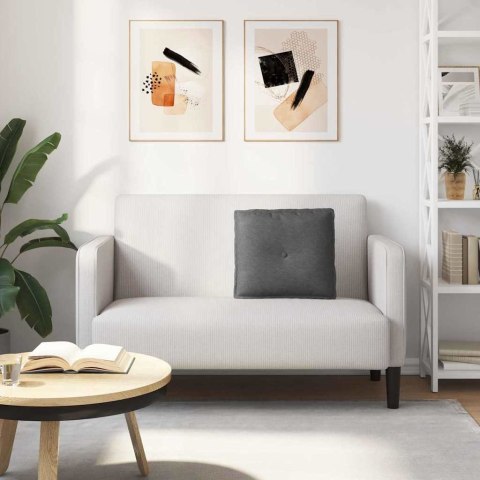 PODUSZKA NA PLECY CIEMNOSZARY 50X45CM TKANINA SZTRUKSOWA