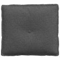 PODUSZKA NA PLECY CIEMNOSZARY 50X45CM TKANINA SZTRUKSOWA