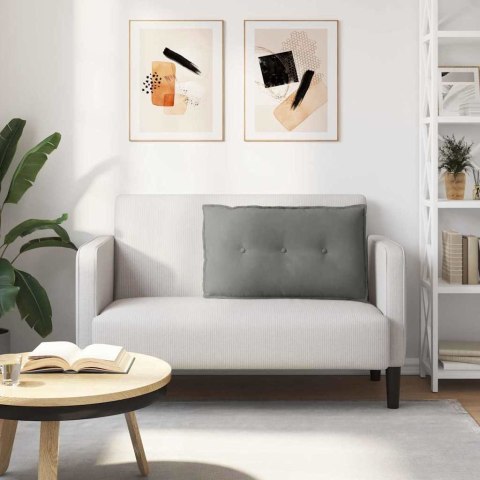 VidaXL Poduszka na plecy Ciemnoszary 80 x 50 cm Tkanina mikrofibrowa