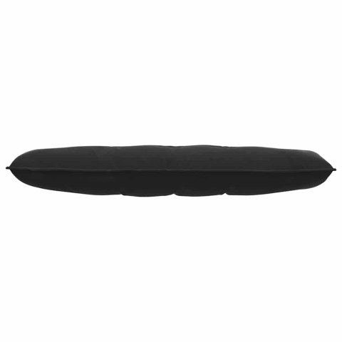 PODUSZKA NA PLECY CZARNY 140X50CM TKANINA SZTRUKSOWA